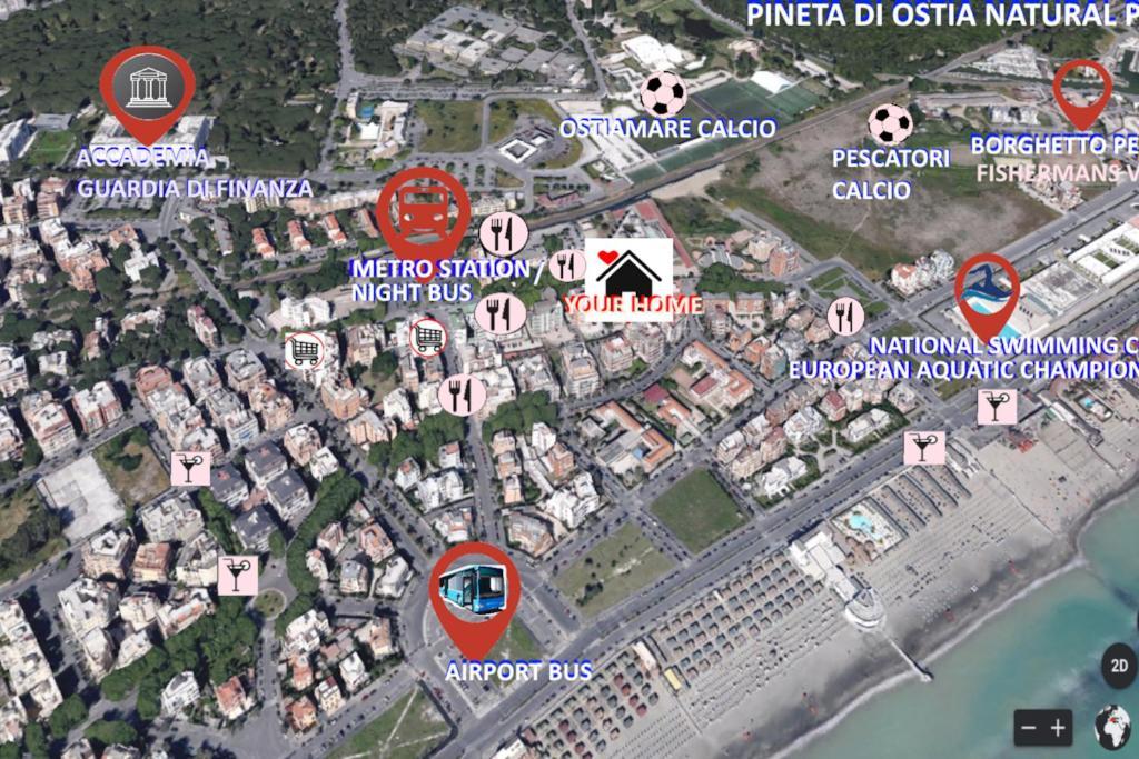 Sea Of Rome - Holiday Home Lido di Ostia Zewnętrze zdjęcie